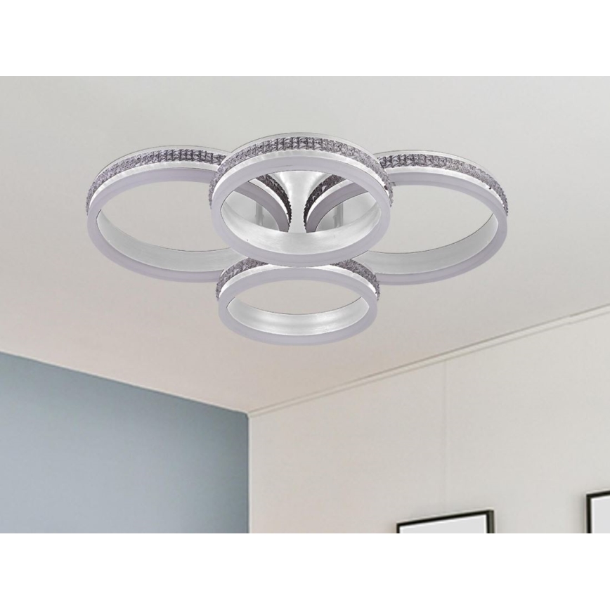 LED prigušivi nadgradni luster LED/150W/230V 3000-6500K + daljinsko upravljanje
