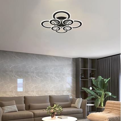 LED Prigušivi nadgradni luster LED/200W/230V 3000-6500K + daljinski upravljač