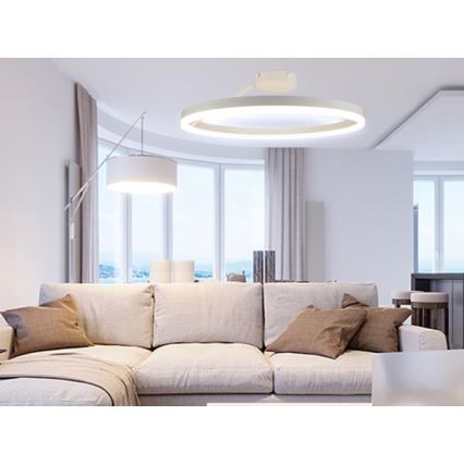 LED Prigušivi nadgradni luster LED/40W/230V 3000-6500K bijela + daljinski upravljač