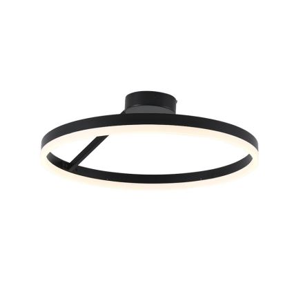 LED Prigušivi nadgradni luster LED/40W/230V 3000-6500K crna + daljinski upravljač
