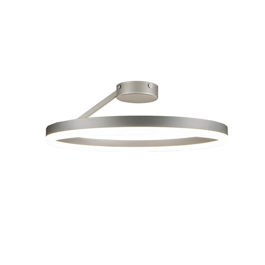 LED Prigušivi nadgradni luster LED/40W/230V 3000-6500K mat krom + daljinski upravljač