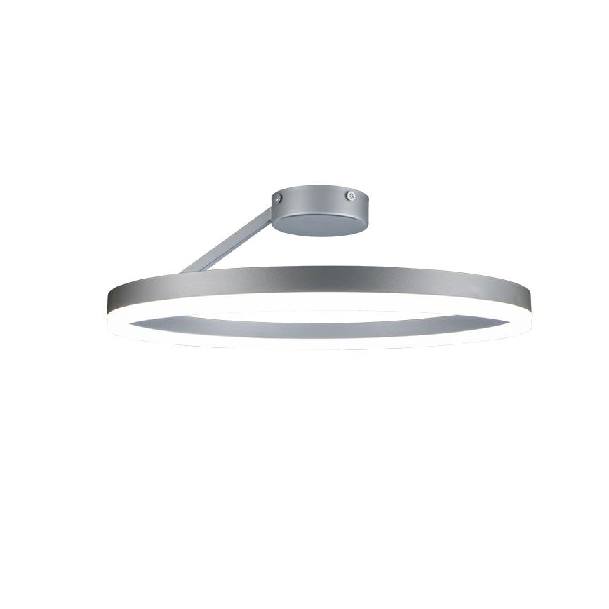 LED Prigušivi nadgradni luster LED/40W/230V 3000-6500K mat krom + daljinski upravljač