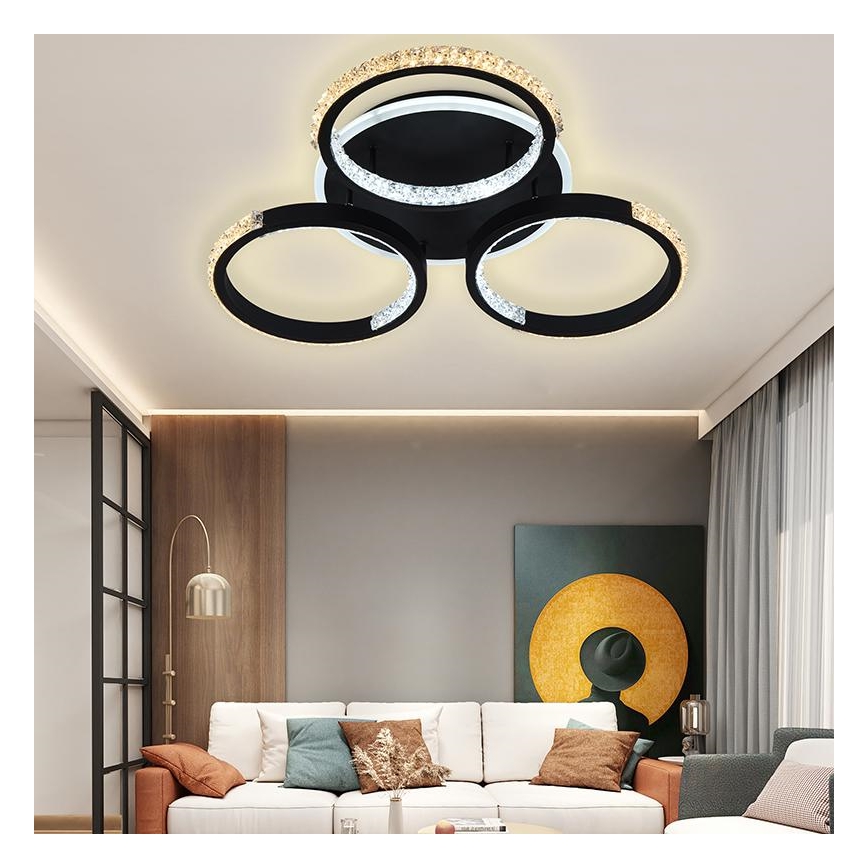 LED Prigušivi nadgradni luster LED/60W/230V 3000-6500K + daljinski upravljač