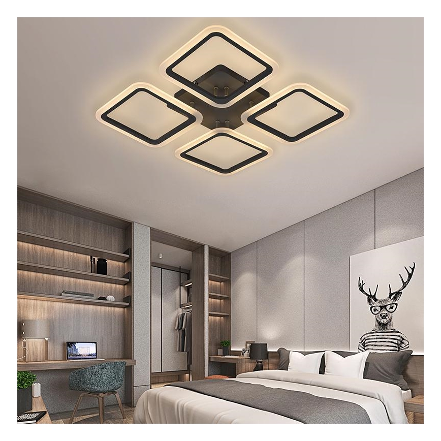 LED Prigušivi nadgradni luster LED/70W/230V 3000-6500K + daljinski upravljač