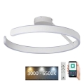 LED Prigušivi nadgradni luster LED/72W/230V 3000-6500K bijela + daljinski upravljač