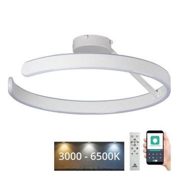 LED Prigušivi nadgradni luster LED/72W/230V 3000-6500K bijela + daljinski upravljač