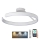 LED Prigušivi nadgradni luster LED/72W/230V 3000-6500K bijela + daljinski upravljač
