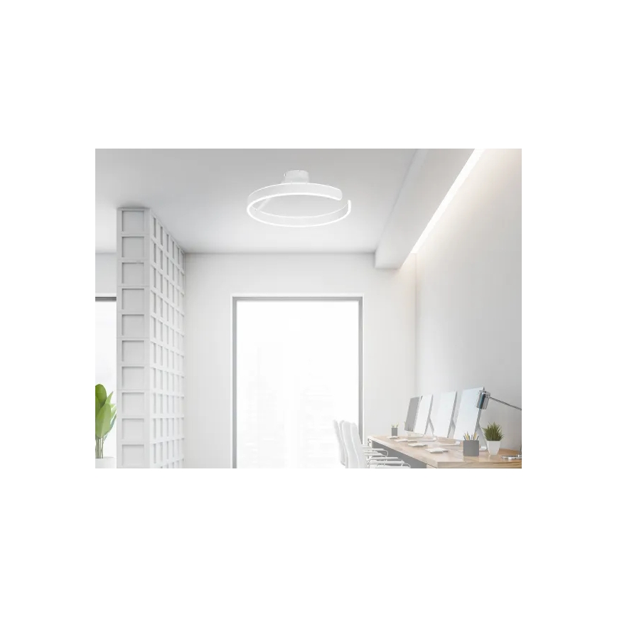 LED Prigušivi nadgradni luster LED/72W/230V 3000-6500K bijela + daljinski upravljač