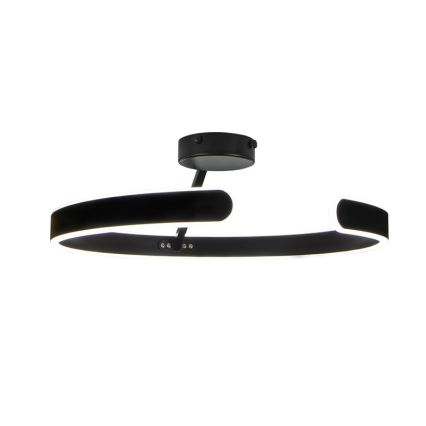 LED Prigušivi nadgradni luster LED/72W/230V 3000-6500K crna + daljinski upravljač