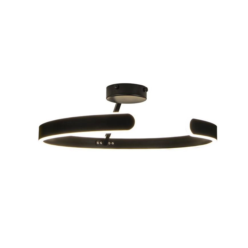 LED Prigušivi nadgradni luster LED/72W/230V 3000-6500K crna + daljinski upravljač