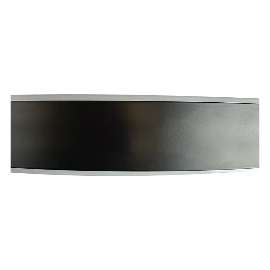 LED Prigušivi nadgradni luster LED/72W/230V 3000-6500K crna + daljinski upravljač