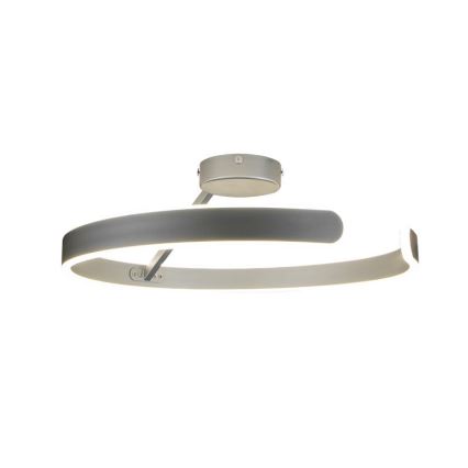 LED Prigušivi nadgradni luster LED/72W/230V 3000-6500K mat krom + daljinski upravljač