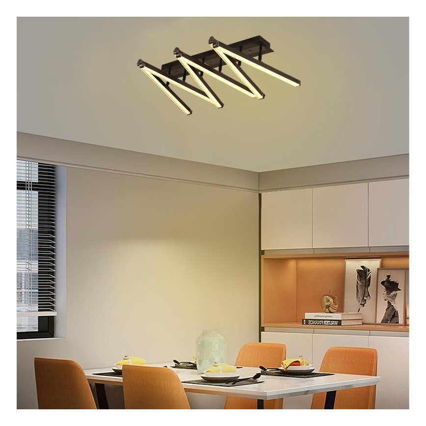 LED Prigušivi nadgradni luster LED/75W/230V 3000-6500K + daljinski upravljač