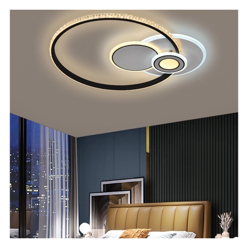 LED Prigušivi nadgradni luster LED/80W/230V 3000-6500K + daljinski upravljač