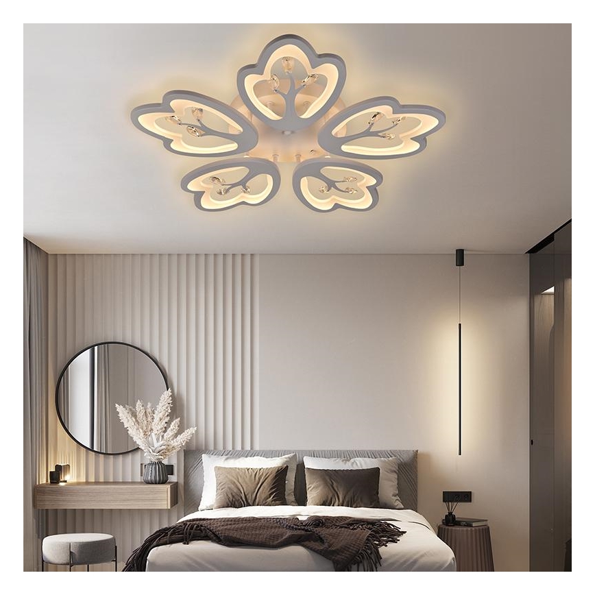 LED Prigušivi nadgradni luster LED/80W/230V 3000-6500K + daljinski upravljač