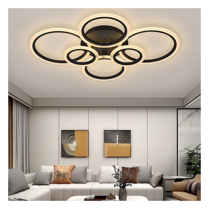 LED Prigušivi nadgradni luster LED/85W/230V 3000-6500K + daljinski upravljač