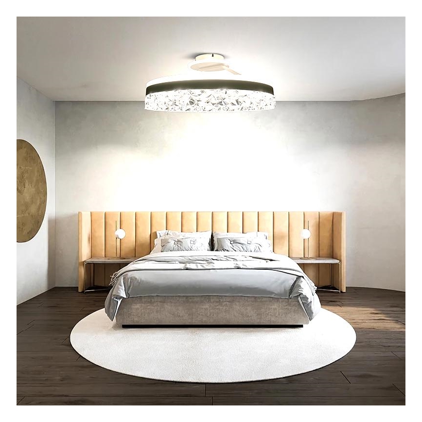 LED Prigušivi nadgradni luster LED/86W/230V 3000-6500K bijela + daljinski upravljač