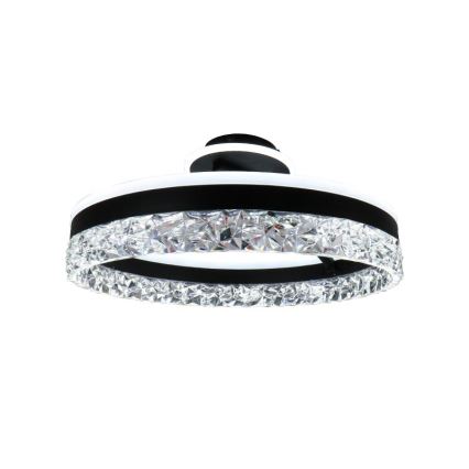 LED Prigušivi nadgradni luster LED/86W/230V 3000-6500K crna + daljinski upravljač