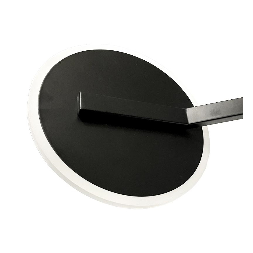 LED Prigušivi nadgradni luster LED/86W/230V 3000-6500K crna + daljinski upravljač