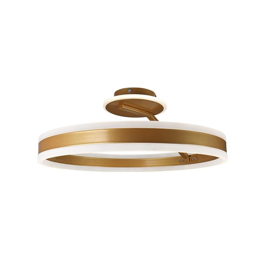 LED Prigušivi nadgradni luster LED/86W/230V 3000-6500K zlatna + daljinski upravljač