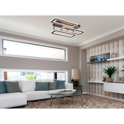 LED Prigušivi nadgradni luster LED/90W/230V 3000-6500K + daljinski upravljač