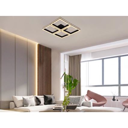 LED prigušivi površinski stropni luster LED/215W/230V 3000-6500K + daljinsko upravljanje