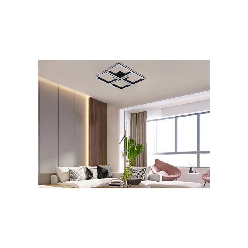 LED prigušivi površinski stropni luster LED/215W/230V 3000-6500K + daljinsko upravljanje