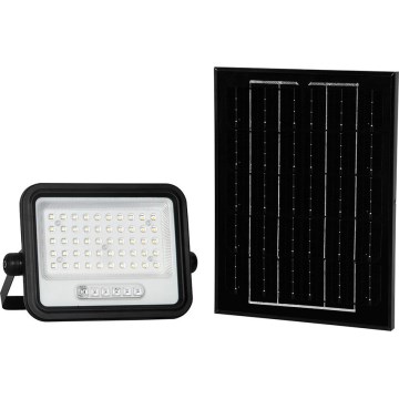 LED prigušivi solarni reflektor LED/100W/3,2V 2000-8000K IP65 5000 mAh crni + daljinski upravljač