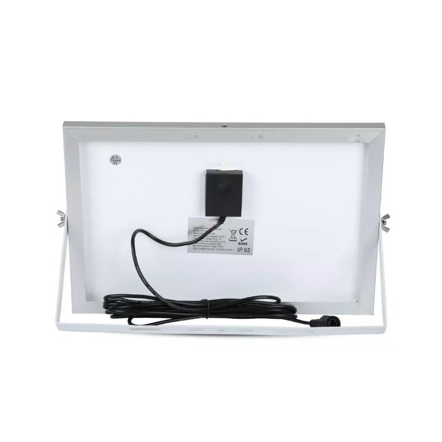 LED Prigušivi solarni reflektor LED/12W/3,2V 6000K IP65 5000 mAh + daljinski upravljač