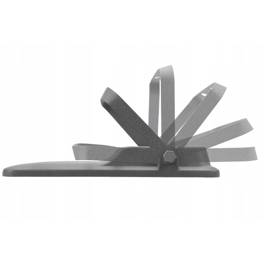 LED solarni reflektor s prigušivanjem LED/50W/3,2V 5000K 6000 mAh IP65 crni + daljinski upravljač