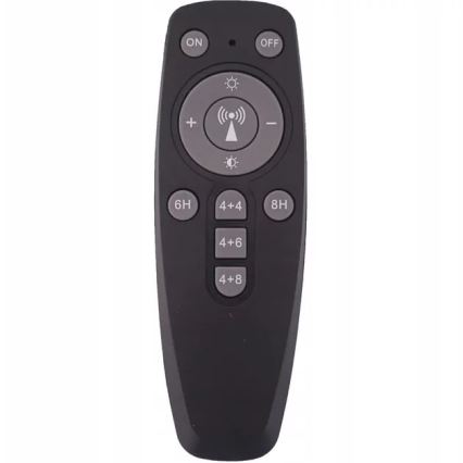 LED solarni reflektor s prigušivanjem LED/50W/3,2V 5000K 6000 mAh IP65 crni + daljinski upravljač