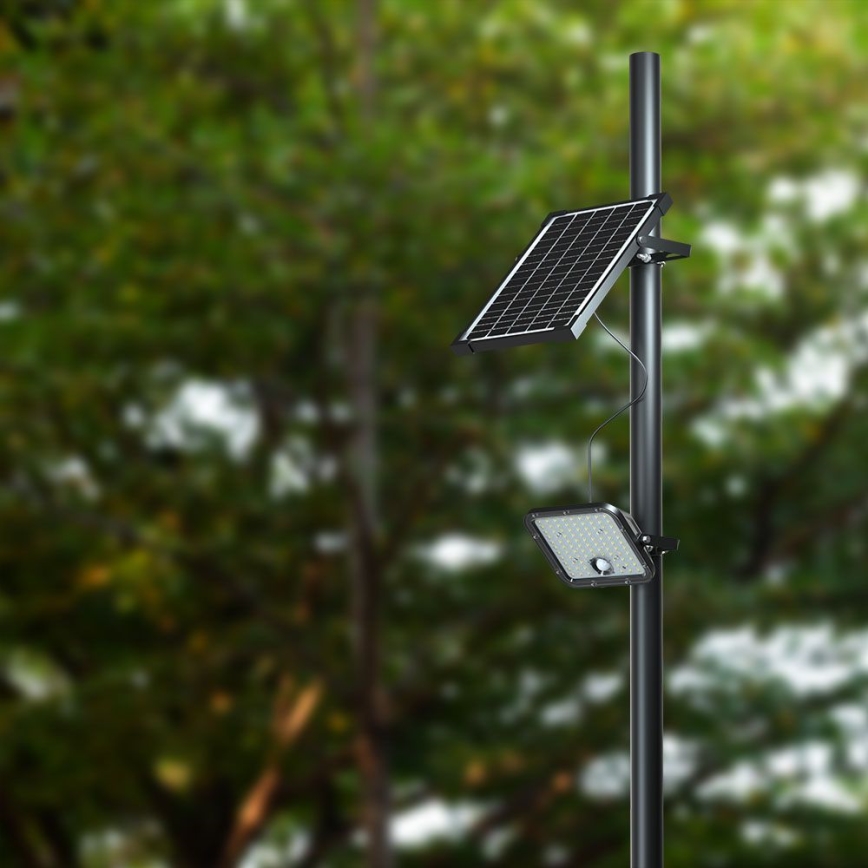 LED Prigušivi solarni reflektor sa senzorom LED/10W/3,7V 4000/6000K IP65 + daljinski upravljač