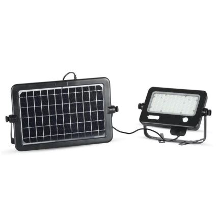 LED Prigušivi solarni reflektor sa senzorom LED/10W/3,7V 4000K IP65 + USB priključak