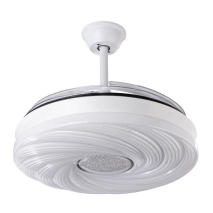 LED Prigušivi stropni ventilator LED/60W/230V 3000-6000K pr. 50 cm bijela + daljinski upravljač