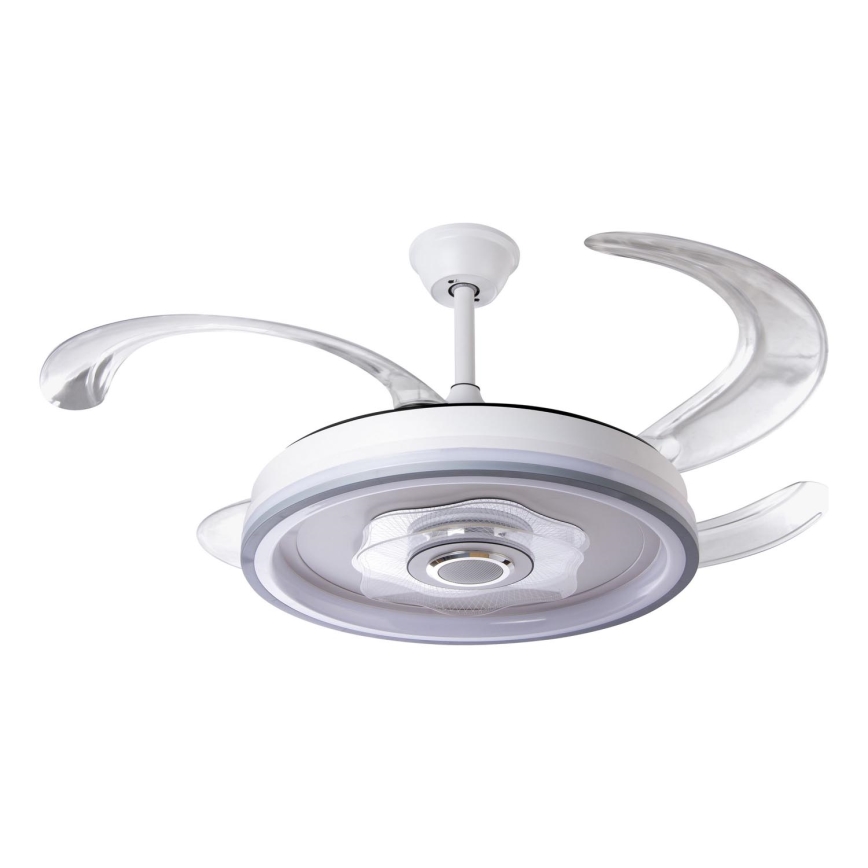 LED Prigušivi stropni ventilator LED/70W/230V 3000-6000K pr. 50 cm bijela + daljinski upravljač