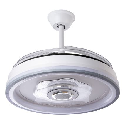 LED Prigušivi stropni ventilator LED/70W/230V 3000-6000K pr. 50 cm bijela + daljinski upravljač