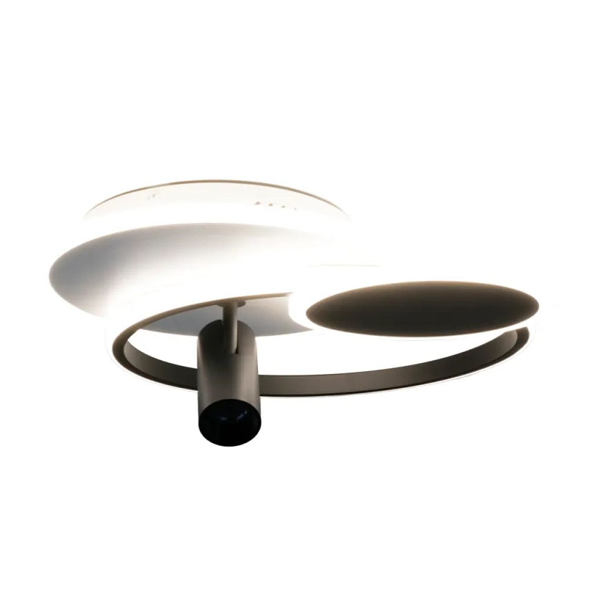 LED Dimmabilno stropno svjetlo LED/65W/230V 3000-6500K bijela/crna + daljinski upravljač
