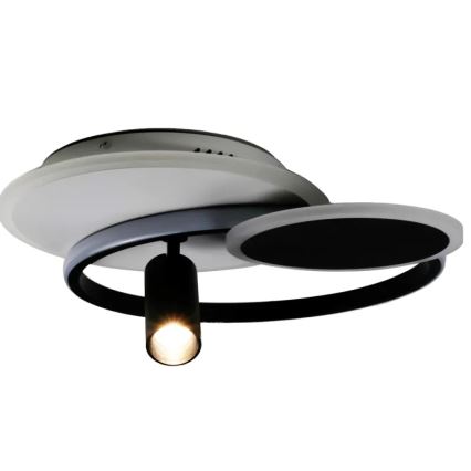 LED Dimmabilno stropno svjetlo LED/65W/230V 3000-6500K bijela/crna + daljinski upravljač