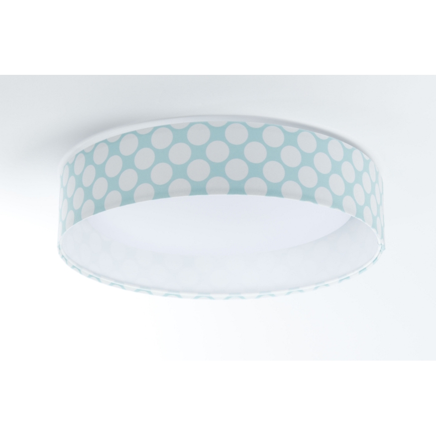 LED Dimmabilno dječje stropno svjetlo SMART GALAXY KIDS LED/24W/230V 3000-6500K točkice zelena/bijela + daljinski upravljač