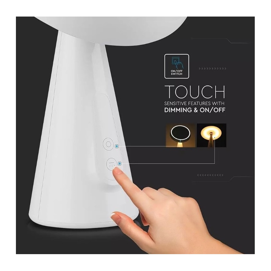 LED Prigušivo kozmetičko ogledalo LED/5W/230V 1800 mAh