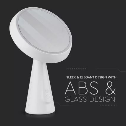 LED Prigušivo kozmetičko ogledalo LED/5W/230V 1800 mAh