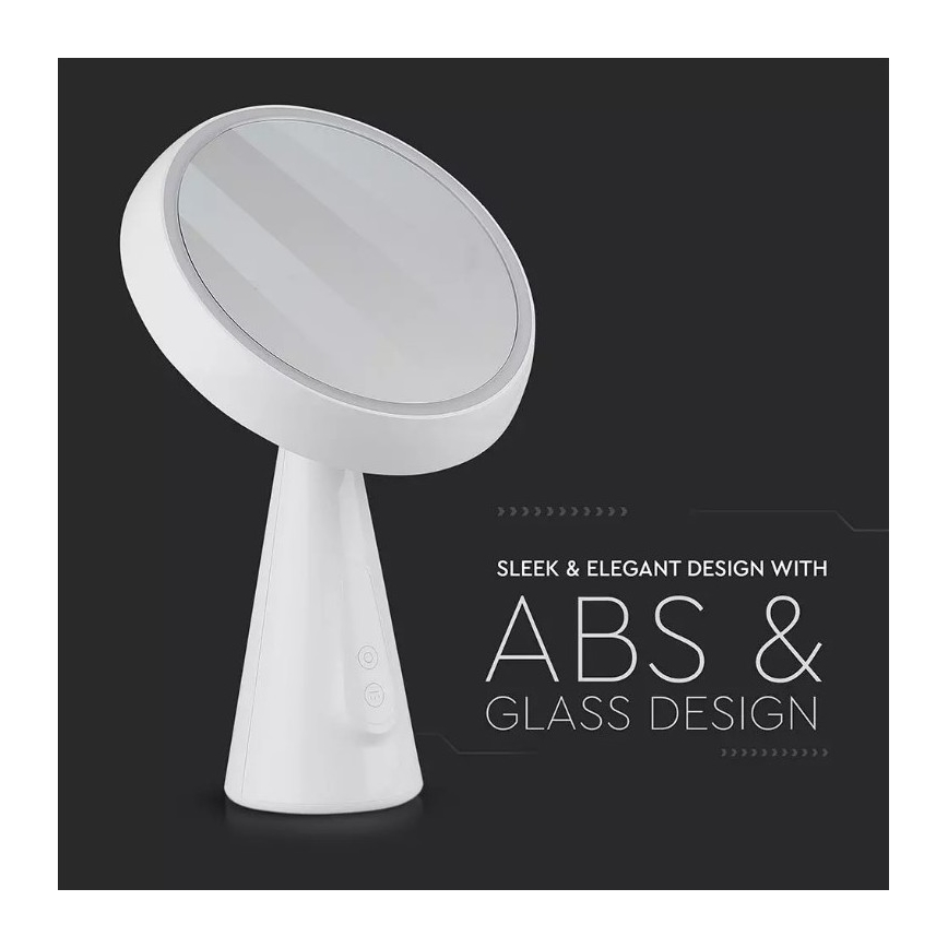 LED Prigušivo kozmetičko ogledalo LED/5W/230V 1800 mAh