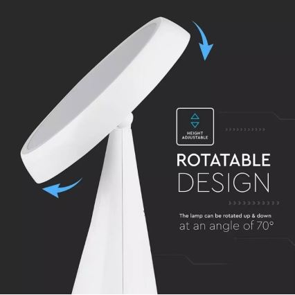 LED Prigušivo kozmetičko ogledalo LED/5W/230V 1800 mAh