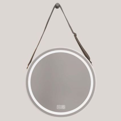LED Prigušivo kupaonsko grijano ogledalo s pozadinskim osvjetljenjem LED/20W/230V 4000K IP44