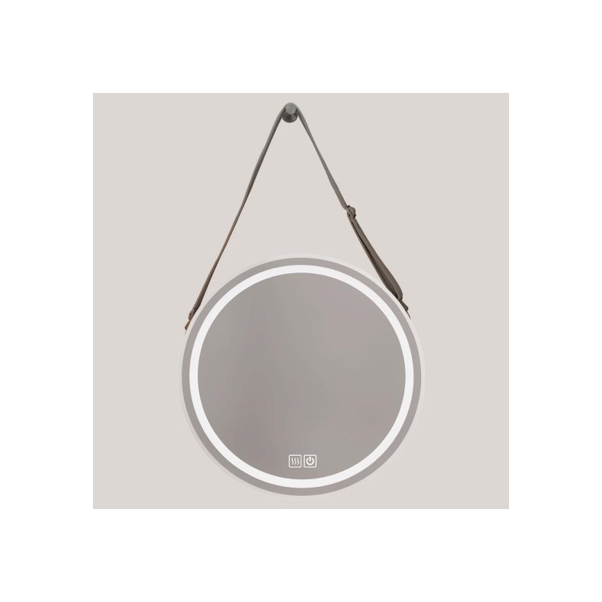LED Prigušivo kupaonsko grijano ogledalo s pozadinskim osvjetljenjem LED/20W/230V 4000K IP44