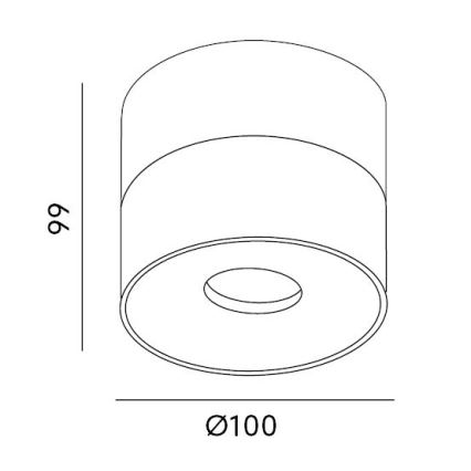 LED prigušivačka za ugradbene reflektore LAHTI LED/10,5W/230V 3000K CRI 90 crna