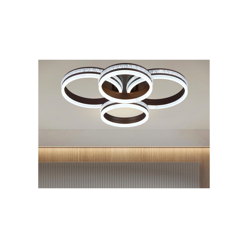 LED prigušivo stropni luster LED/150W/230V 3000-6500K + daljinski upravljač
