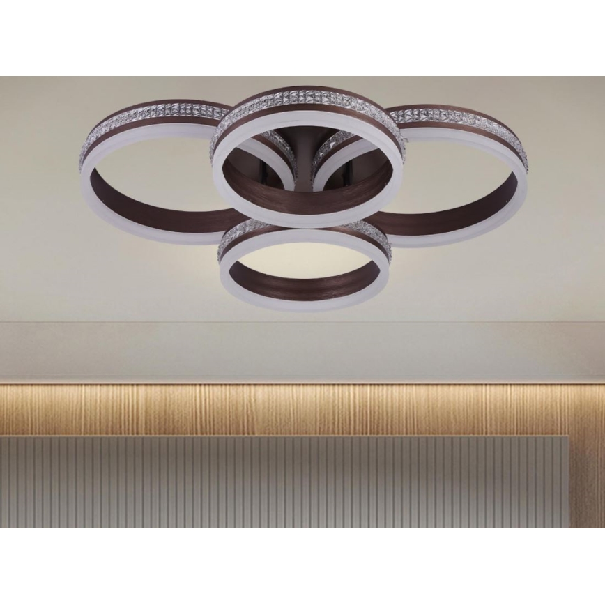 LED prigušivo stropni luster LED/150W/230V 3000-6500K + daljinski upravljač