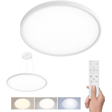 LED Prigušivo stropno nadgradno/viseće svjetlo LED/40W/230V 3000-6500K + daljinski upravljač