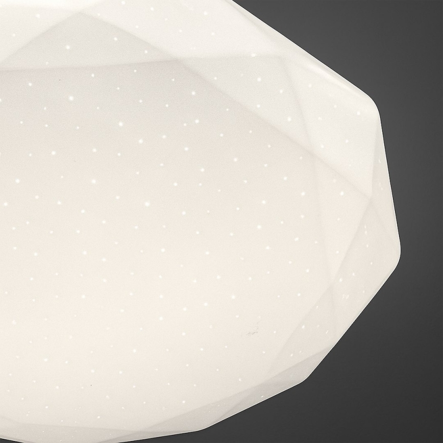 LED prigušivo stropno svjetlo HEX LED/72W/230V 3000–6000K Ø 50 cm bijelo + daljinski upravljač